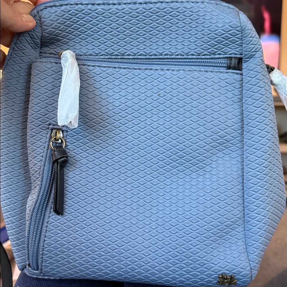 The Sak Olvera blue backpack purse NWT